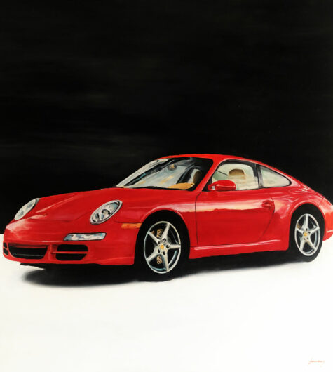 Tableau peinture huile Porsche