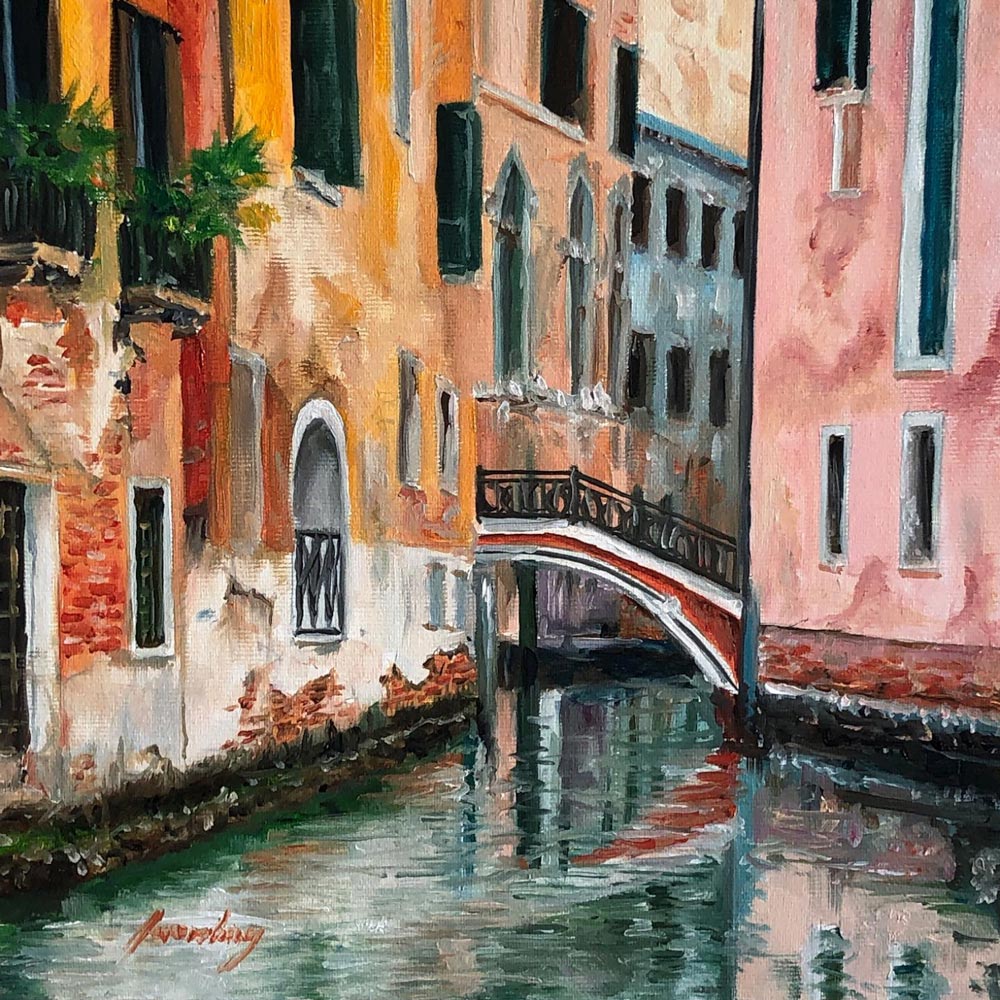 Canal et pont dans Venise